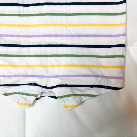 Janie and Jack Rainbow Stripe Romper - Picture 3 of 6